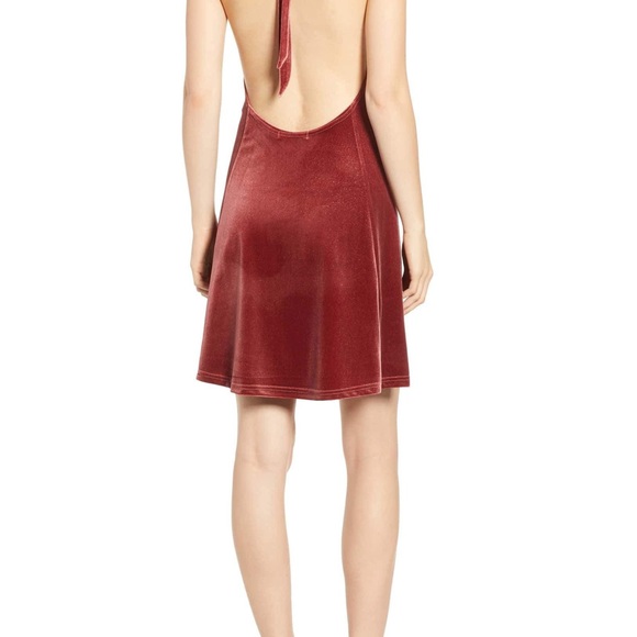 Rose Gold Halter Dress - Picture 4 of 6